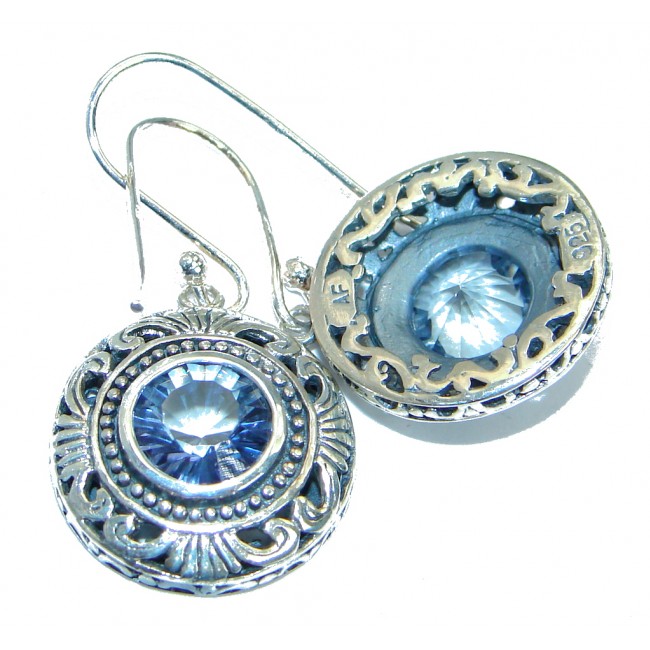 Sublime London Blue Topaz .925 Sterling Silver earrings