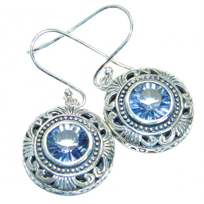 Sublime London Blue Topaz .925 Sterling Silver earrings