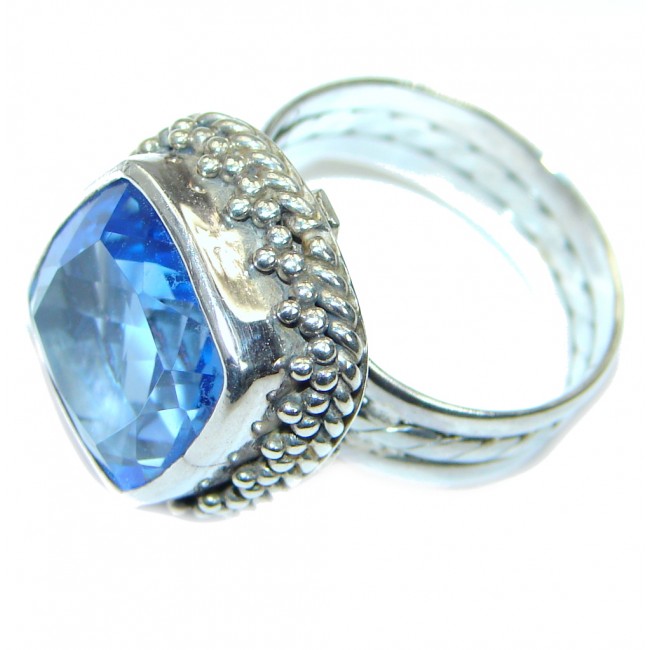 Energazing created Tanzanite Sterling Silver Ring size 6