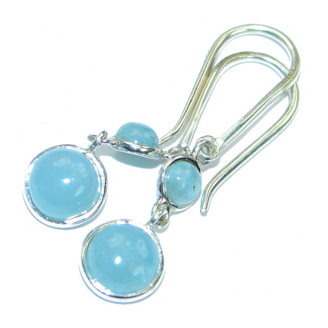 Sublime Aquamarine .925 Sterling Silver handmade earrings