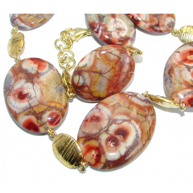 Nature's Treasure Petrified Wood Gold over .925 Sterling Silver necklace