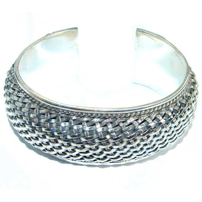 Huge .925 Sterling Silver handmade Bracelet / Cuff