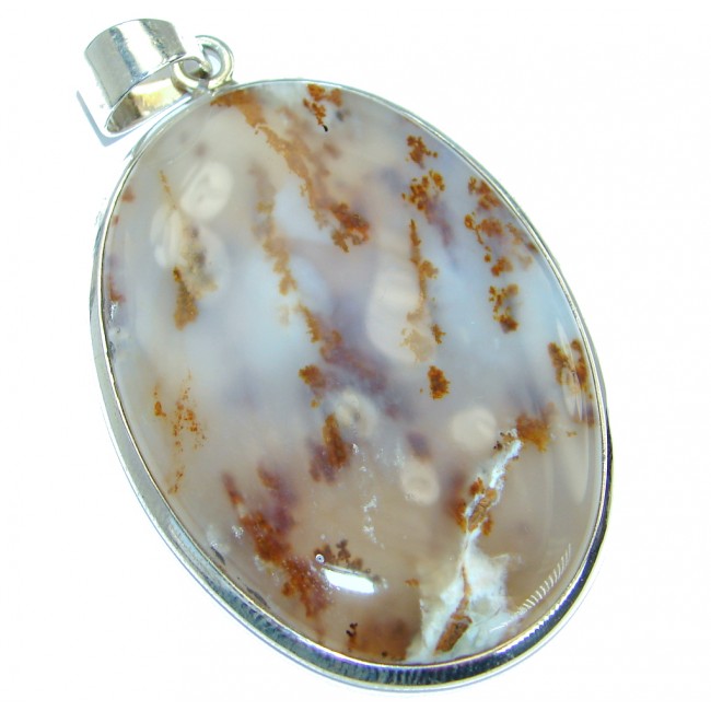 Best quality Montana Agate .925 Sterling Silver handcrafted Pendant
