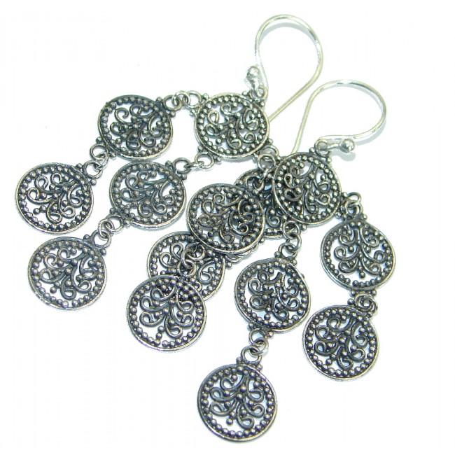 Sublime .925 Sterling Silver handcrafted earrings