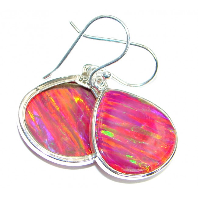 Classy Design lab. Opal .925 Sterling Silver handmade earrings
