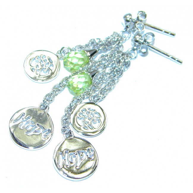 Cubic Zirconia .925 Sterling Silver handmade stud earrings