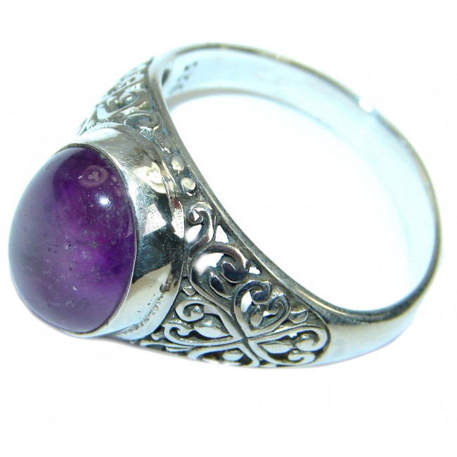 Authentic Amethyst .925 Sterling Silver handmade Ring size 10