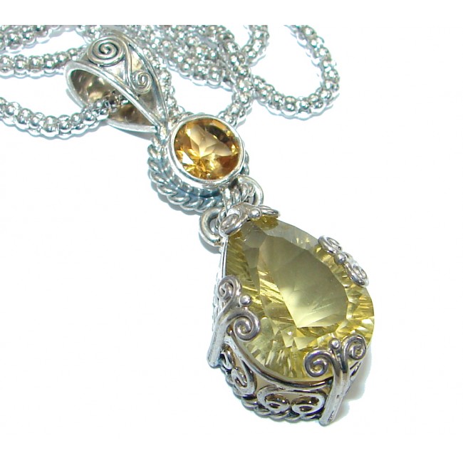 Magic Topaz .925 Sterling Silver handmade necklace