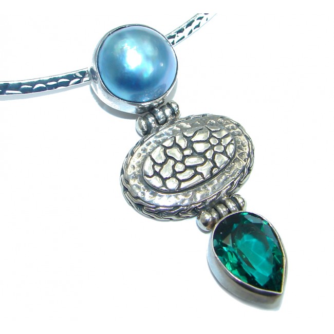 Tropical Beauty Pearl .925 Sterling Silver necklace