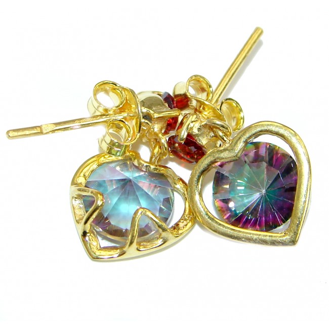 True Passion Topaz 14K Gold over .925 Sterling Silver earrings