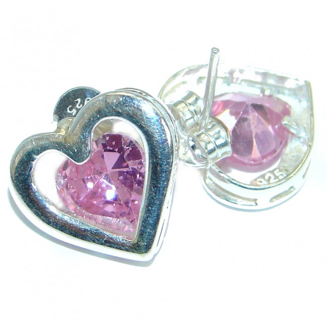 Pink Passion Topaz .925 Sterling Silver earrings