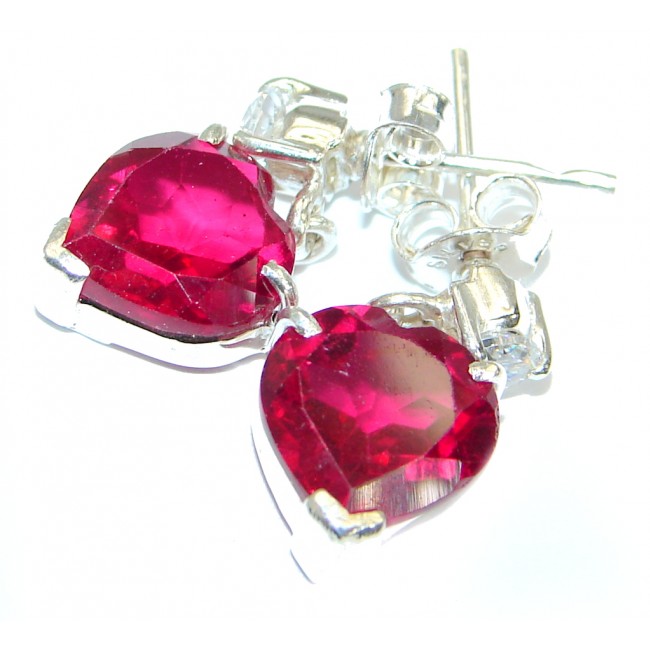 Red Passion Topaz .925 Sterling Silver earrings