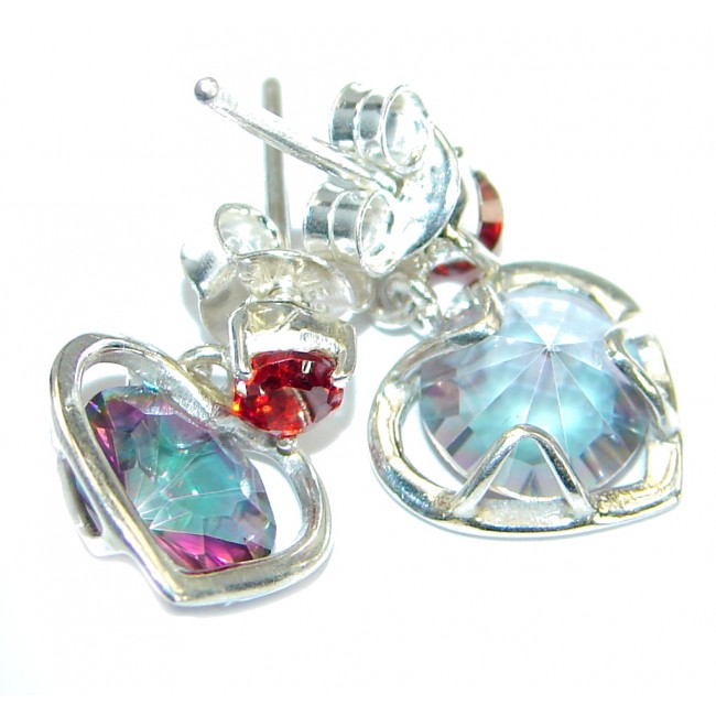 True Passion Topaz .925 Sterling Silver handcrafted earrings