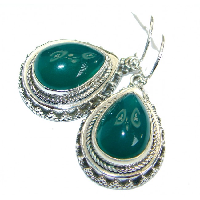 Exclusive Agate .925 Sterling Silver handcrafted earrings