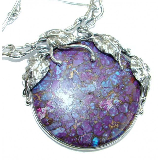 Stella Purple Sea Sediment Jasper .925 Sterling Silver handmade necklace