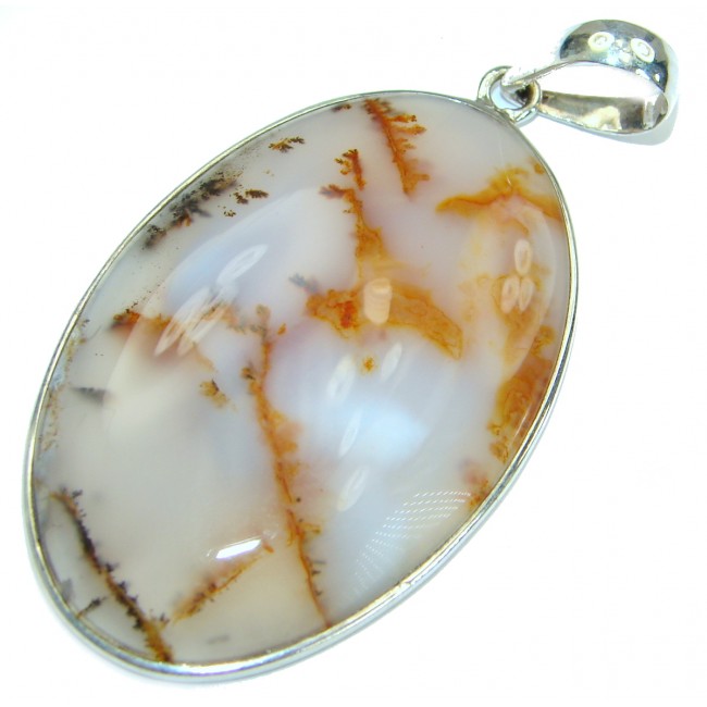 Montana Agate .925 Sterling Silver handcrafted Pendant