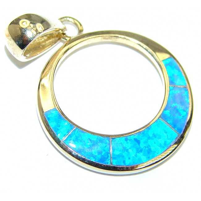 Great Japanese Opal Gold over .925 Sterling Silver Pendant