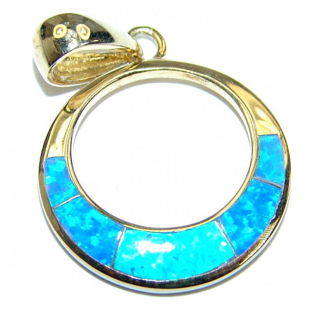 Great Japanese Opal Gold over .925 Sterling Silver Pendant