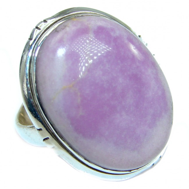 Be Bold Huge Purple Sugalite Sterling Silver handmade Ring s. 6 1/4