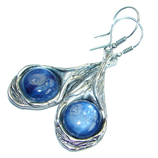 Rustik Design Kyanite .925 Sterling Silver handcrafted earrings