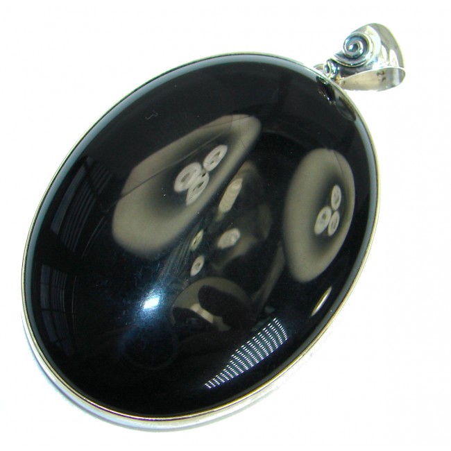 Carmen Black Onyx .925 Sterling Silver handmade Pendant