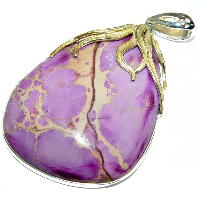 Julietta Purple Sea Sediment Jasper .925 Sterling Silver handmade Pendant
