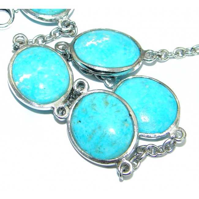 Genuine Turquoise .925 Sterling Silver handcrafted Bracelet