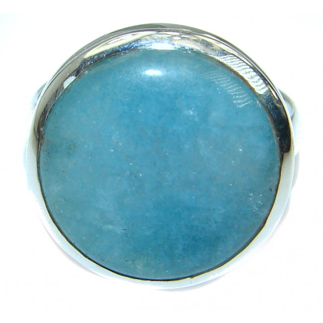 Passiom Fruit Natural Aquamarine Rhodium over Sterling Silver Ring s. 9