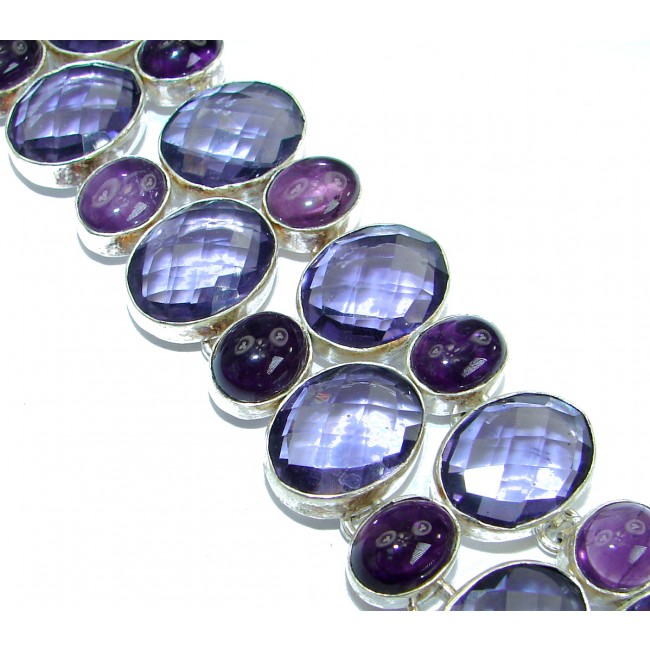 Amazing Purple Quartz .925 Sterling Silver handcrafted Pendant