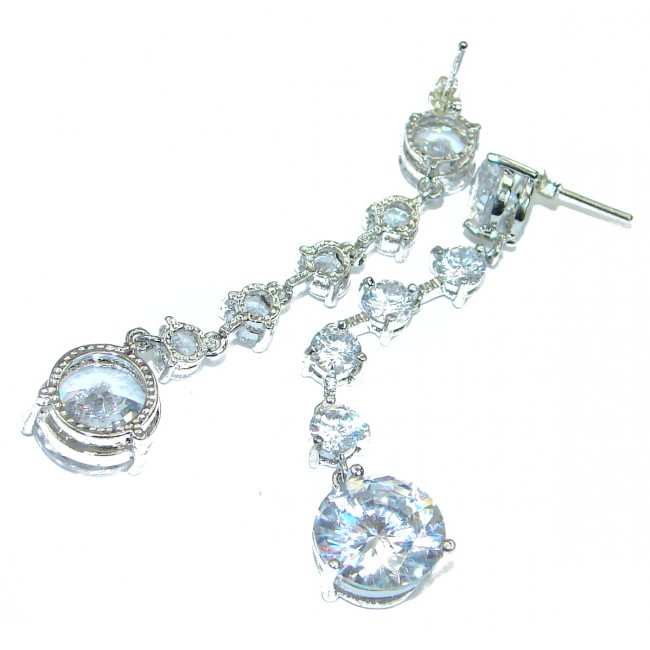 Luxury Cubic Zirconia .925 Sterling Silver earrings