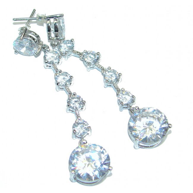 Luxury Cubic Zirconia .925 Sterling Silver earrings