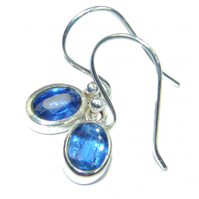 Sublime Design genuine Kyanite .925 Sterling Silver earrings