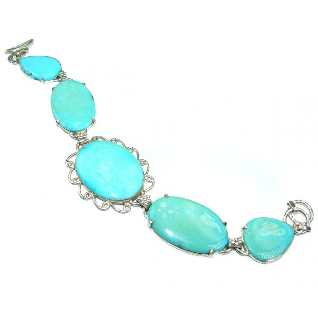 Sublime Sleeping Beauty Turquoise .925 Sterling Silver handcrafted Bracelet