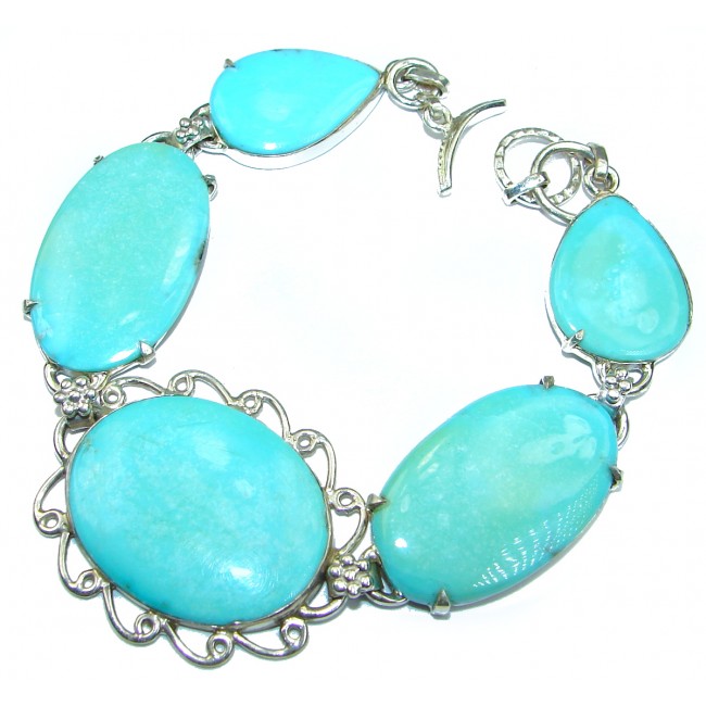 Sublime Sleeping Beauty Turquoise .925 Sterling Silver handcrafted Bracelet
