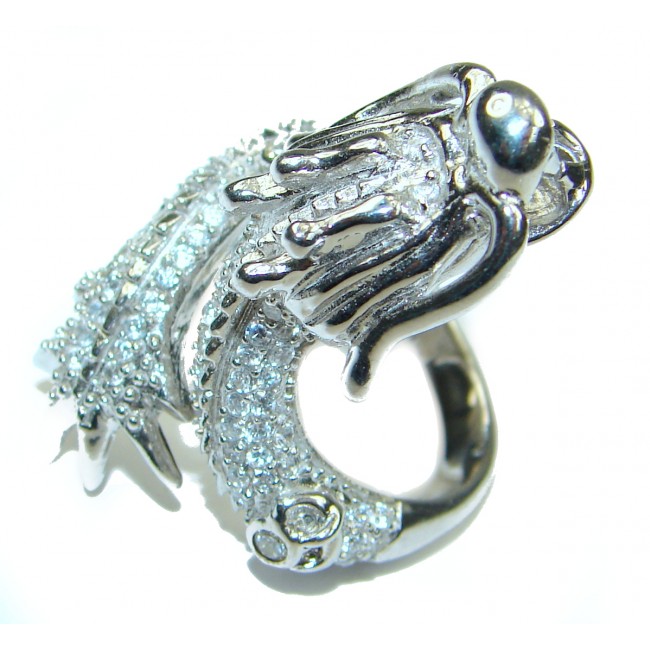 Thai Dragon . 925 Sterling Silver Ring s. 7 1/4