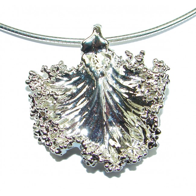 Leaf Deep In Silver .925 Sterling Silver necklace