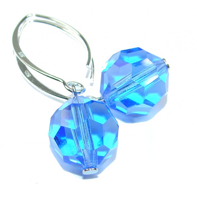 Just Perfect Blue Quartz .925 Sterling Silver earrings