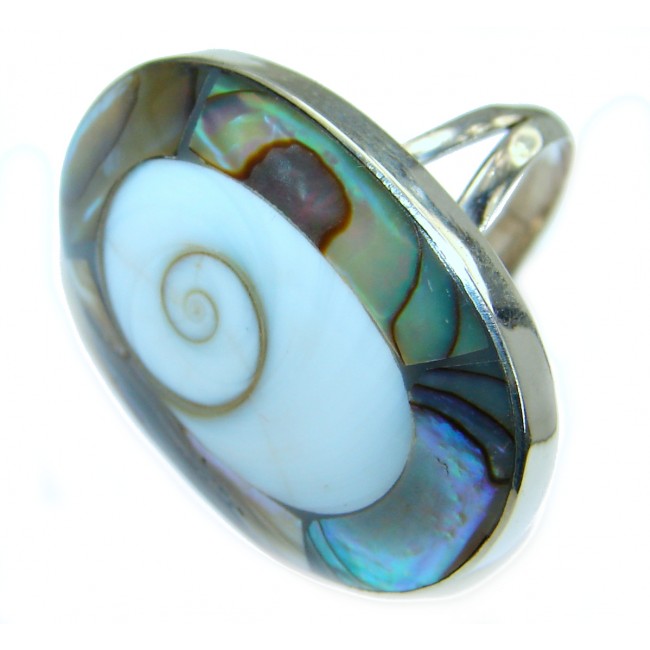 Under the Sea Shiva Shell .925 Sterling Silver Ring size 6