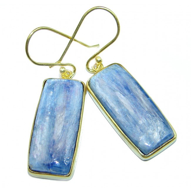 Classy Design Kyanite 14K Gold over .925 Sterling Silver handcrafted earrings