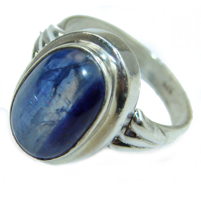 Authentic Australian Blue Kyanite .925 Sterling Silver handmade Ring s. 10 3/4