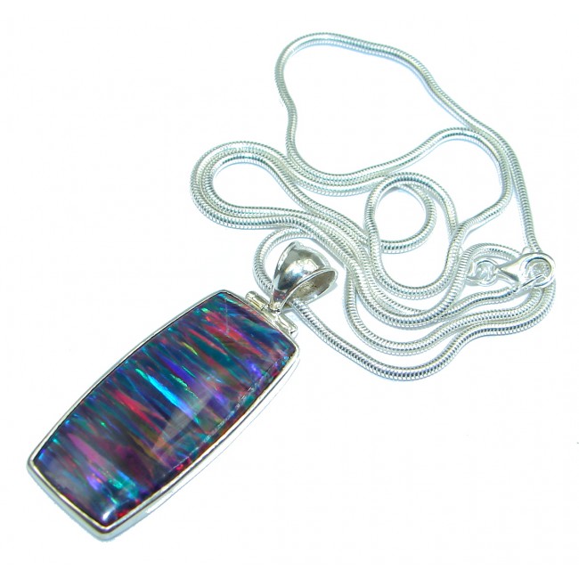 Japanese Opal .925 Sterling Silver handcrafted Necklace