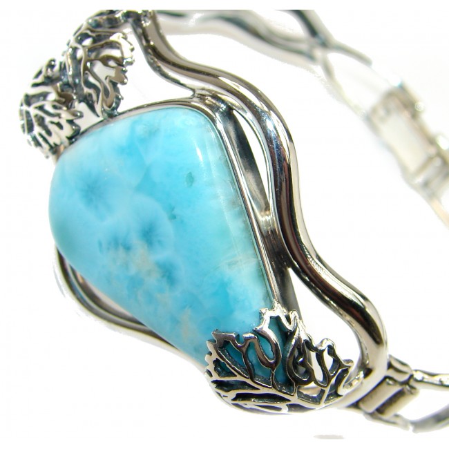 Perfect Harmony Blue Larimar .925 Sterling Silver handcrafted Bracelet