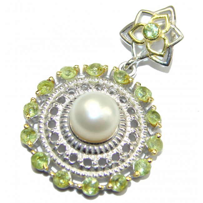 Great Beauty Fresh Water pearl .925 Sterling Silver handcrafted Pendant