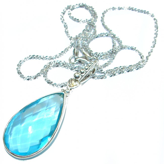 Back to Nature Beautiful Quartz .925 Sterling Silver handcrafted Necklace