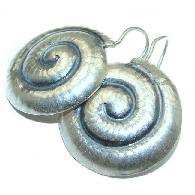 Precious genuine .925 Sterling Silver handmade earrings