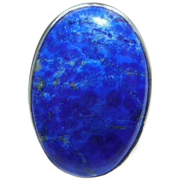 Ocean Inspired Lapis Lazuli .925 Sterling Silver handmade Ring s. 7