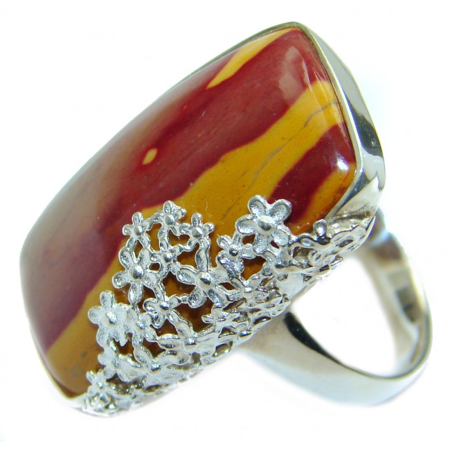 Mookaite .925 Sterling Silver handmade ring size 7