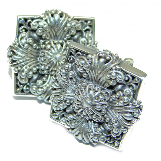Celtic Cross .925 Sterling Silver handmade earrings
