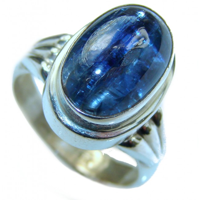 Authentic Australian Blue Kyanite .925 Sterling Silver handmade Ring s. 9