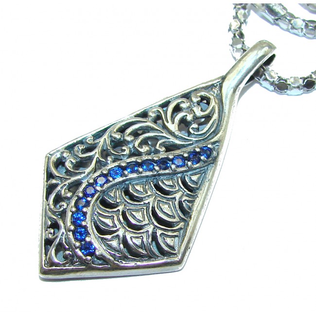 Genuine Kyanite .925 Sterling Silver handmade necklace